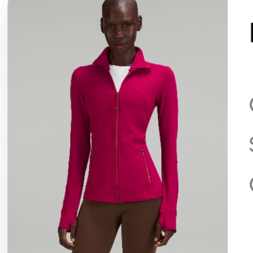 Lululemon Define Lion Jacket in Pomegranate